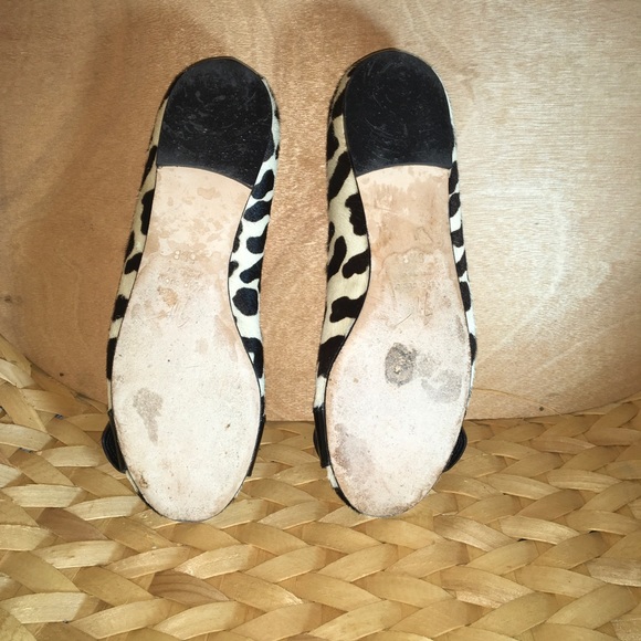 GIUSEPPE ZANOTTI LEOPARD PONY HAIR BALLET FLATS - Picture 2 of 5